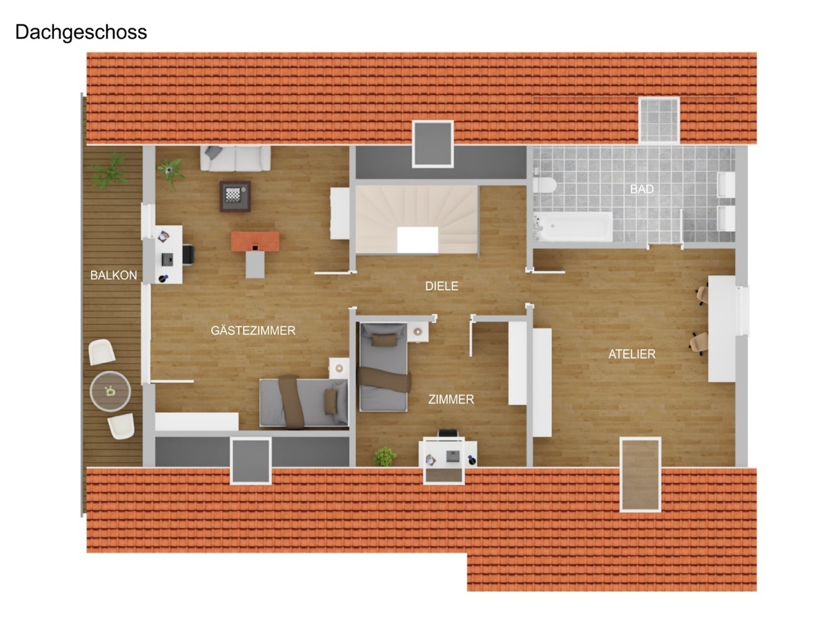 3D-Grundriss - DG