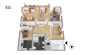 MFH-91126-Schwabach-ETW-Erdgeschoss - 1 Wohnung im EG mit großem Garten und Garage ist frei, 3 Fam. Haus 270 m² WFl., gute Lage von Schwabach