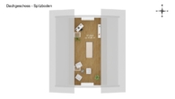 3D-Grundriss-DG - Exklusive 2 Zi-Whg + vorbereiten Spitzgeschoss erweiterbar auf 3 oder 4 Zimmer, Garten, Stellplatz