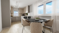 EG-Küche-Esszimmer-Renovierungsvorschlag - 1 Wohnung im EG mit großem Garten und Garage ist frei, 3 Fam. Haus 270 m² WFl., gute Lage von Schwabach