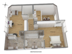 Grundriss OG - TOP-LAGE! Doppelhaushälfte mit Terrasse, Garten, Wellnessoase, Garage in Nürnberg Weiherhaus!