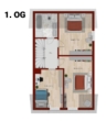OG-Grundriss - Familienglück mit Südgarten & 2 Garagen und Atelier/Studio – DHH in bester Wohnlage von Wendelstein!
