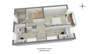 Grundriss OG - TOP Wohnlage von Wendelstein – Reihenmittelhaus mit Grundstück und Garage!