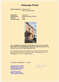 Heizungscheck