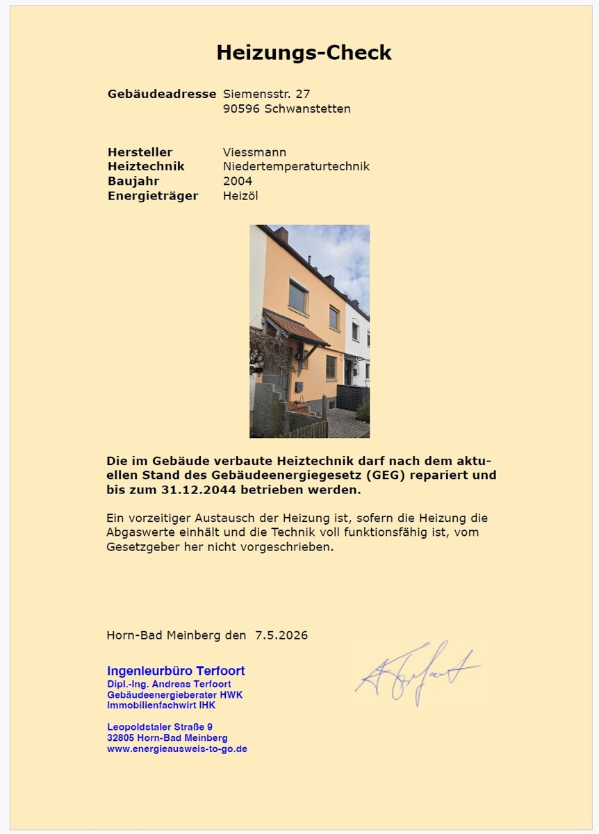 Heizungscheck