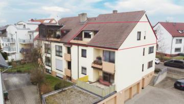 Helle, gemütliche 3-Zi-Wohnung, 90m², in Wendelstein bei Nürnberg mit Balkon, EBK, Garage & Stellplatz!, 90530 Wendelstein, Dachgeschosswohnung