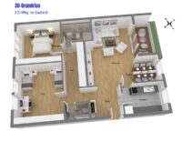 Grundriss 3-Zi-Whg (Ist)